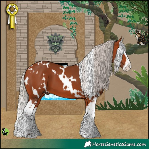Horse Color:White Spotted Silver Bay Splash 