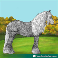 Horse Color:Silver Classic Cream Champagne Chinchilla Ice Pearl