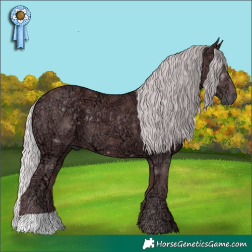 Horse Color:Chocolate Silver Smoky Black Chinchilla Ice 
