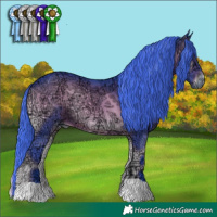Horse Color:Watercolor Liver Red Onyx Ice 