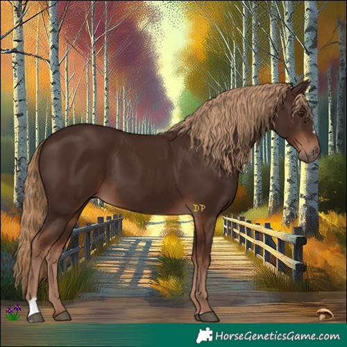 Horse Color:Liver Chestnut Sabino 