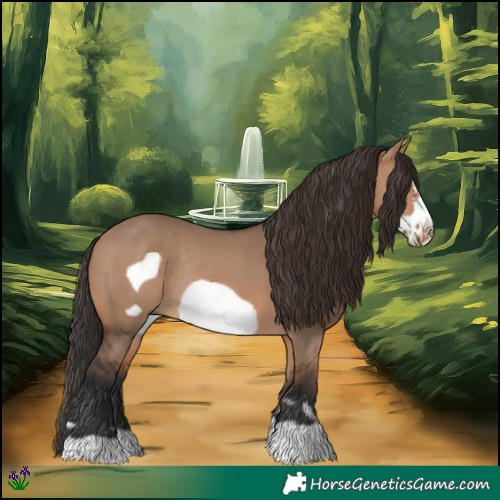 Horse Color:Bay Dun Frame Rabicano 