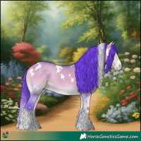 Horse Color:Watercolor White Spotted Buckskin Onyx Splash 