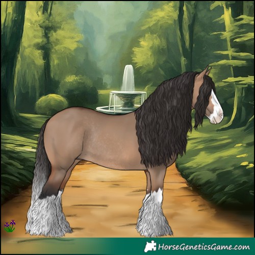Horse Color:Bay Dun Splash Rabicano 