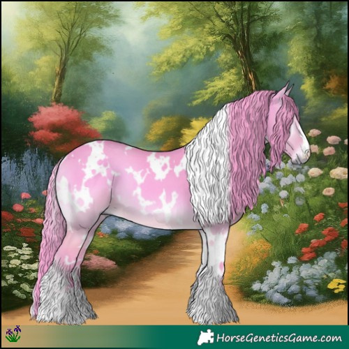 Horse Color:Watercolor White Spotted Buckskin Onyx 