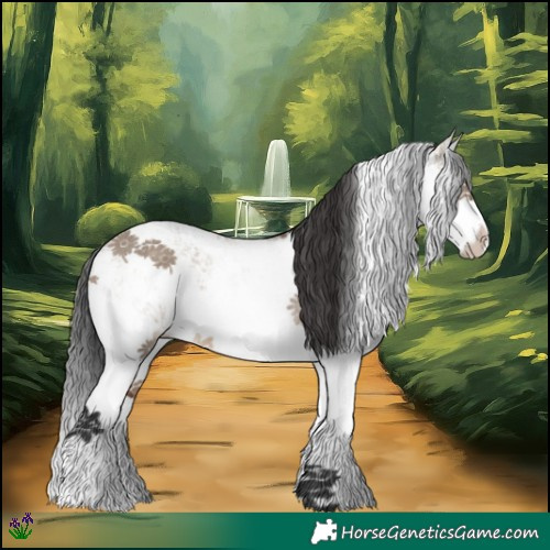 Horse Color:Brown Dun Sabino Splash Rabicano