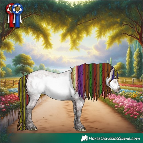 Horse Color:Painted Liver Red Dun Ice Roan Frame Rabicano 