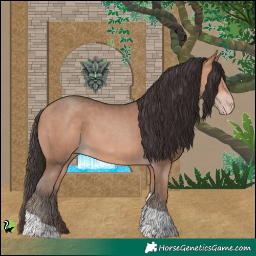 Horse Color:Amber Champagne Tobiano 