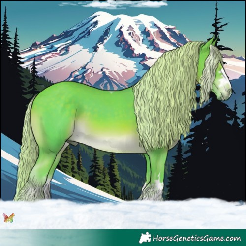 Horse Color:Watercolor Chocolate Palomino 