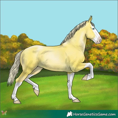 Horse Color:Silver Sable Cream Champagne Pearl Dun Splash 