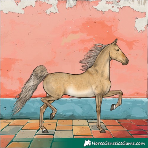 Horse Color:Chocolate Palomino Dun Mushroom Rabicano Brindle 