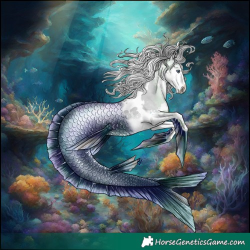 Horse Color:Silver Brown Chinchilla Dun Splash Tobiano 