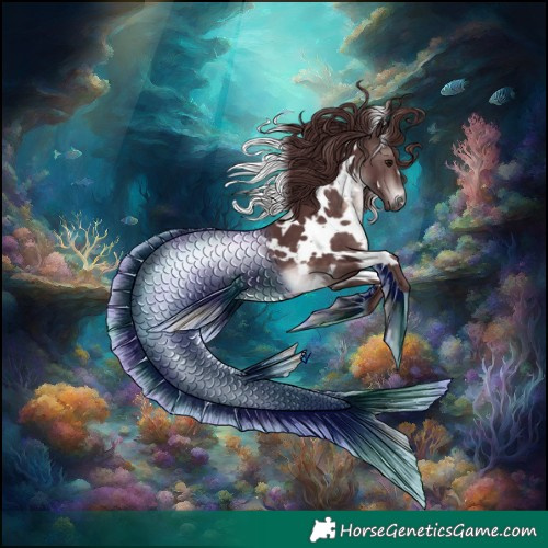 Horse Color:Platinum White Spotted Chocolate Brown 