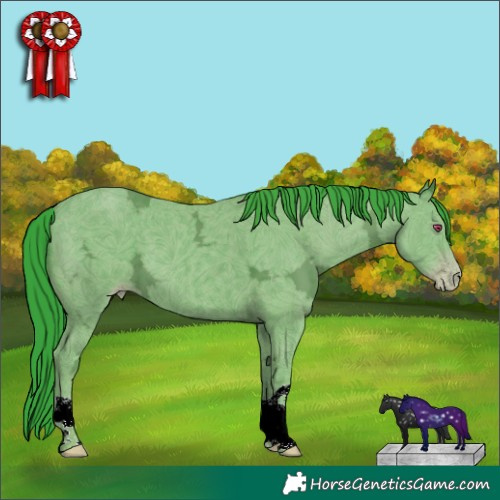 Horse Color:Watercolor Classic Champagne Chinchilla Ice 