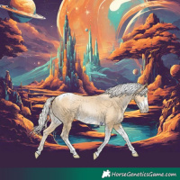 Horse Color:Silver Smoky Black Pearl Tobiano Frame 