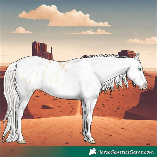 Horse Color:Gold Cream Champagne Pearl Onyx Appaloosa  and Cremello Dun Appaloosa 