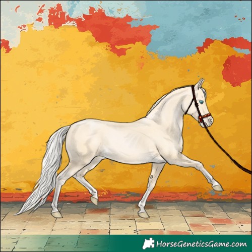 Horse Color:Silver Buckskin Pearl 