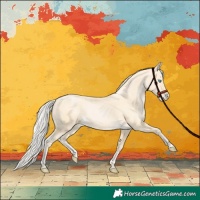 Horse Color:Silver Buckskin Pearl 