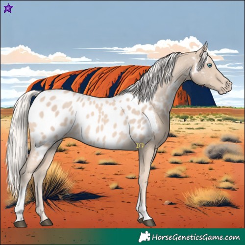 Horse Color:Cremello Tobiano Near Leopard 