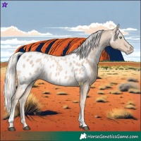 Horse Color:Cremello Tobiano Near Leopard 