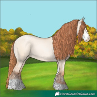 Horse Color:Sable Champagne Pearl Dun Sabino Tobiano 