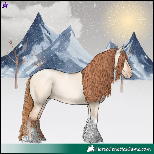 Horse Color:Sable Champagne Pearl Dun Sabino Tobiano