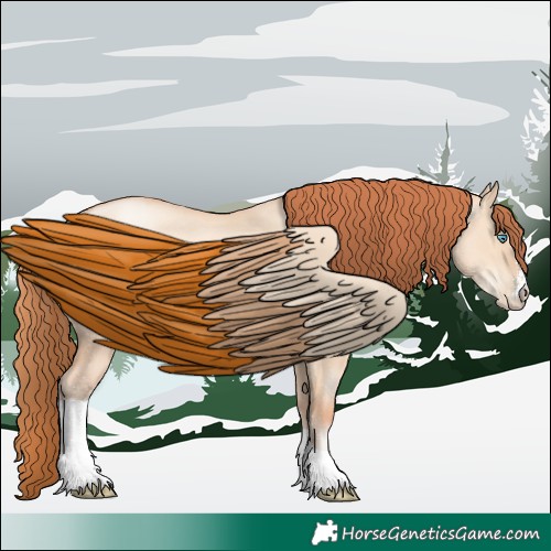 Horse Color:Sable Champagne Pearl Dun Sabino Tobiano