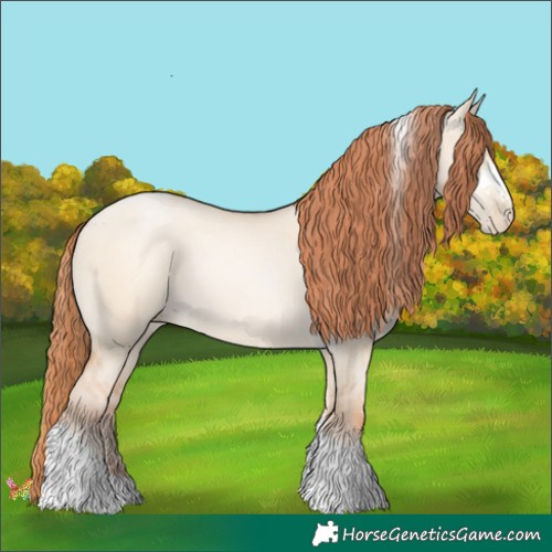 Horse Color:Sable Champagne Pearl Dun Sabino Tobiano