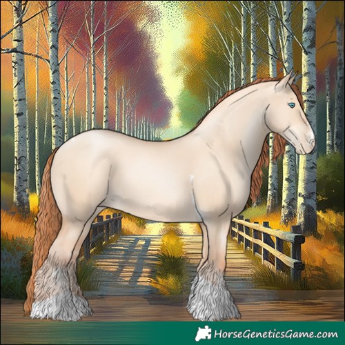Horse Color:Sable Champagne Pearl Dun Sabino Tobiano 