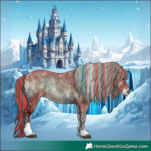 Horse Color:Painted Watercolor Liver Red Onyx Ice Sabino Tobiano 