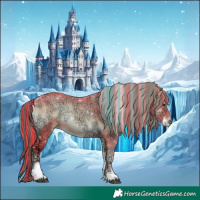 Horse Color:Painted Watercolor Liver Red Onyx Ice Sabino Tobiano