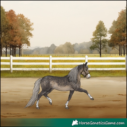 Horse Color:Silver Smoky Black 
