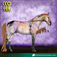 Horse Color:Void Painted Nacre White Spotted Bay Onyx Tobiano