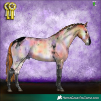 Horse Color:Void Painted Nacre White Spotted Bay Onyx Tobiano 