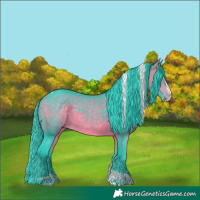 Horse Color:Watercolor Bay Splash Tobiano 