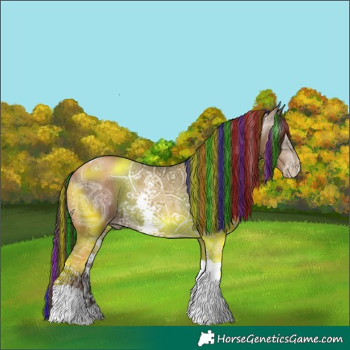 Horse Color:Gray Painted White Spotted Liver Chestnut Ice Pearl Tobiano Rabicano 