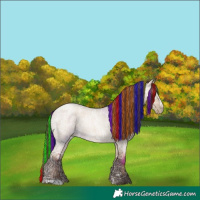 Horse Color:Gray Painted Liver Red Dun Ice Roan Pearl Frame Rabicano 