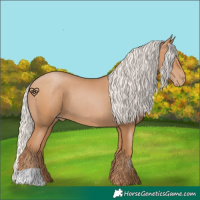 Horse Color:Silver Black Pearl 