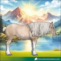 Horse Color:Chocolate Palomino Pearl Tobiano Frame  and Chocolate Palomino Pearl Tobiano Frame 