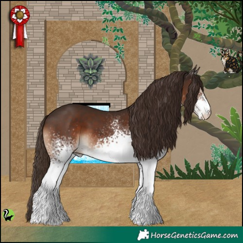 Horse Color:White Spotted Liver Chestnut 