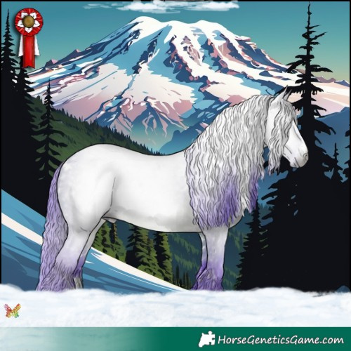 Horse Color:Gray Watercolor White Spotted Brown Dun Sabino Rabicano 