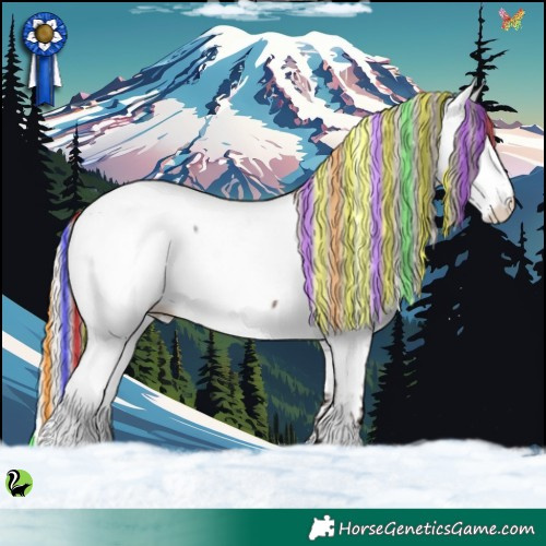 Horse Color:Painted Silver Brown Ice Roan Appaloosa Rabicano 