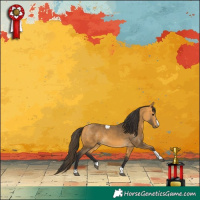 Horse Color:Buckskin Tobiano 