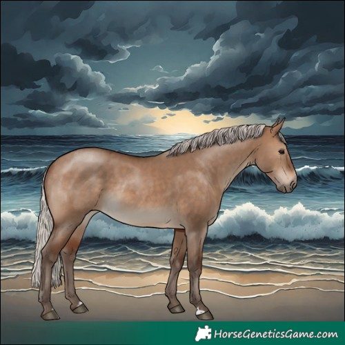 Horse Color:Silver Brown Dun Rabicano 