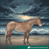 Horse Color:Silver Brown Dun Rabicano 