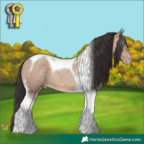 Horse Color:Sable Champagne Dun Tobiano 