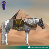 Horse Color:Silver Bay Tobiano Varnish 