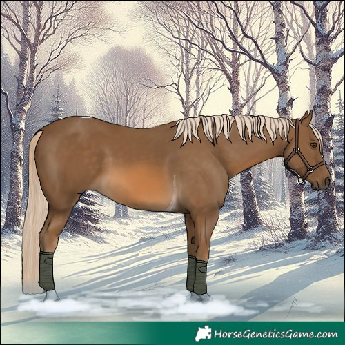 Horse Color:Chocolate Palomino Tobiano 