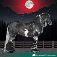 Horse Color:White Spotted Midnight Silver Brown Chinchilla Ice 