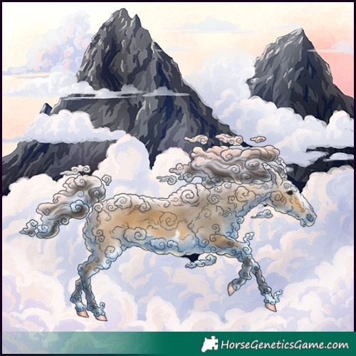 Horse Color:Buckskin Splash Frame 